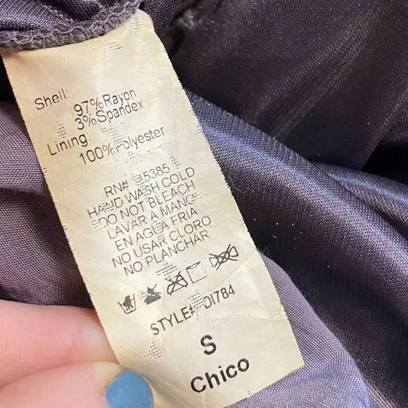 Blanc Noir Ruffled Mini Dress One Shoulder Size Small Purple/Gray - Picture 8 of 8